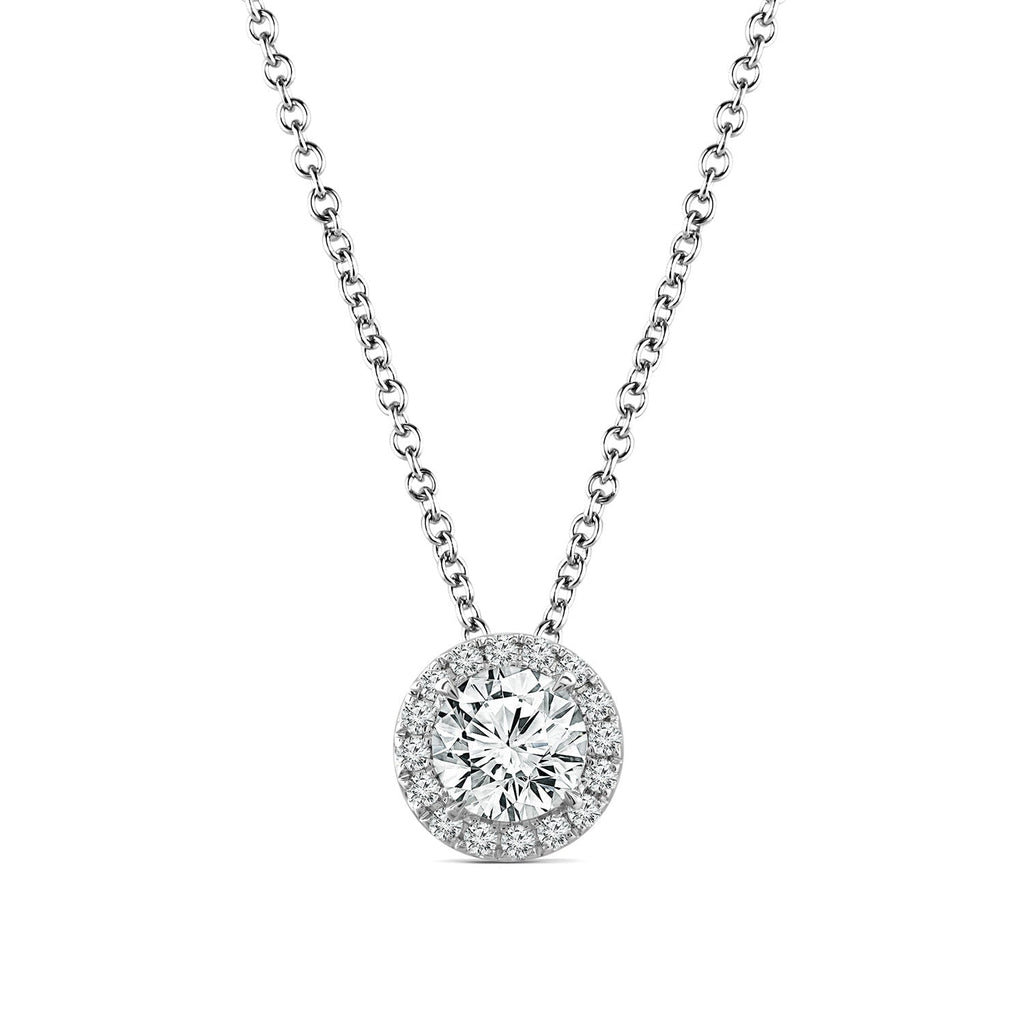 1.25ct Lab Grown Diamond Necklace in 18K White Gold - Penelope Kate