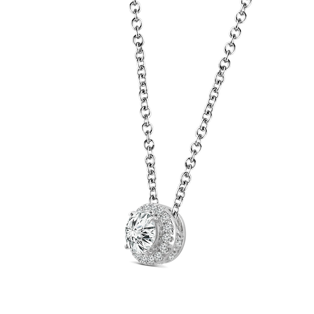 1.25ct Lab Grown Diamond Necklace in 18K White Gold - Penelope Kate