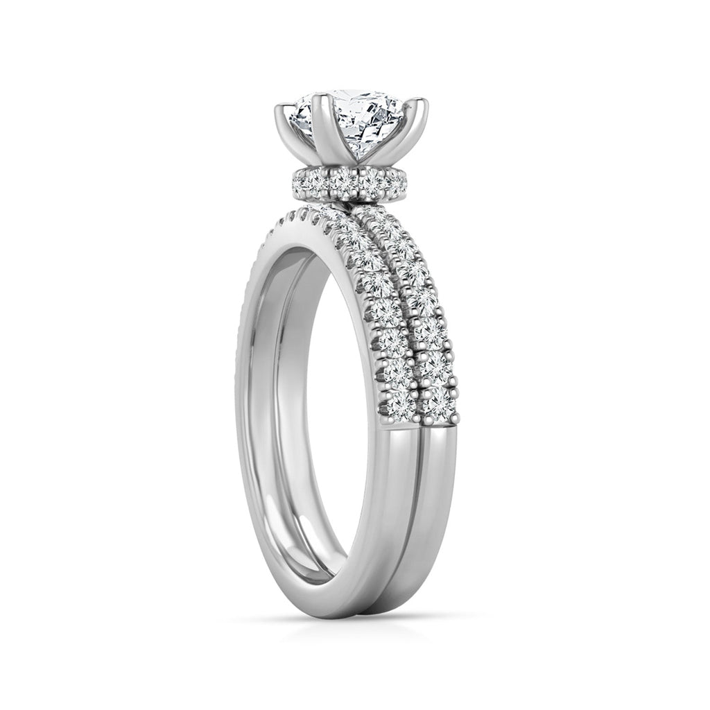 1.50ct Lab Grown Diamond Ring Set in 18K White Gold - Penelope Kate