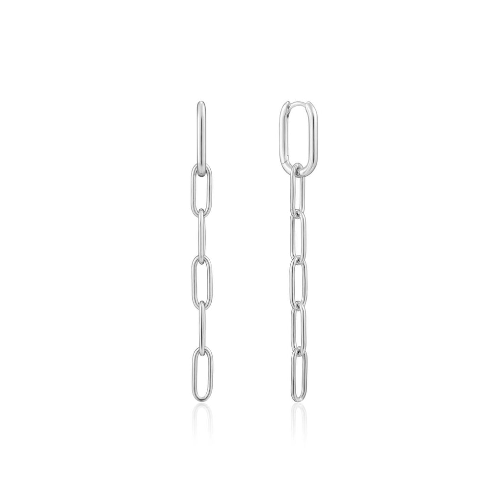 Ania Haie Cable Link Drop Earrings - Silver - Penelope Kate