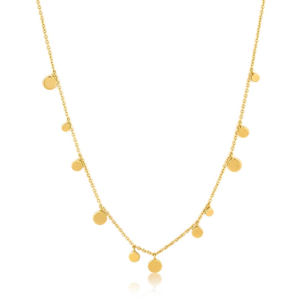 Ania Haie Geometry Mixed Discs Necklace - Gold - Penelope Kate