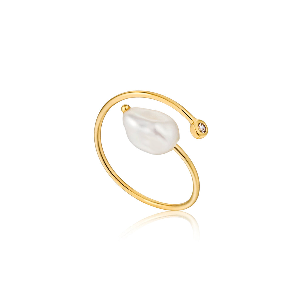 Ania Haie Pearl Twist Ring Gold - Penelope Kate