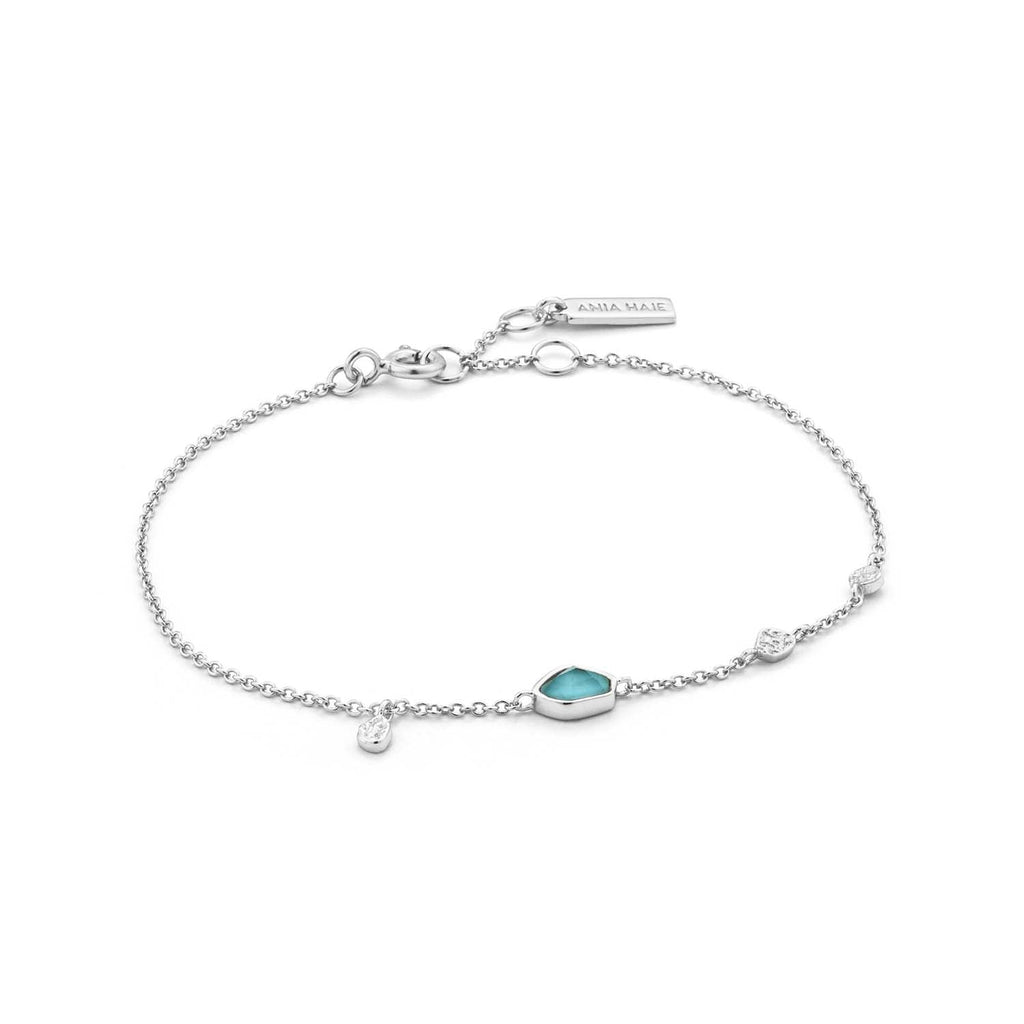 Ania Haie Turquoise Discs Bracelet - Silver - Penelope Kate