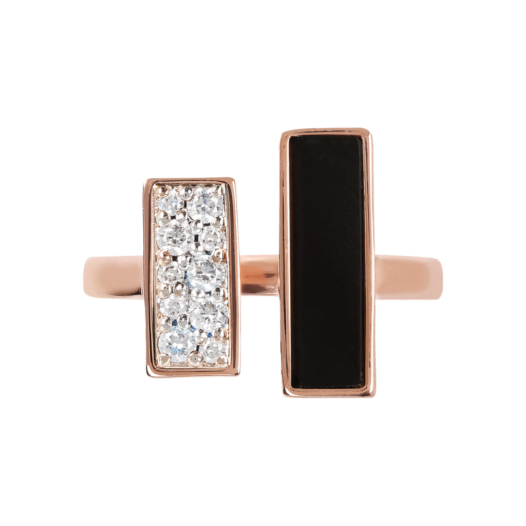 Bronzallure Cubic Zirconia and CarrÃ© Stone Ring - Penelope Kate