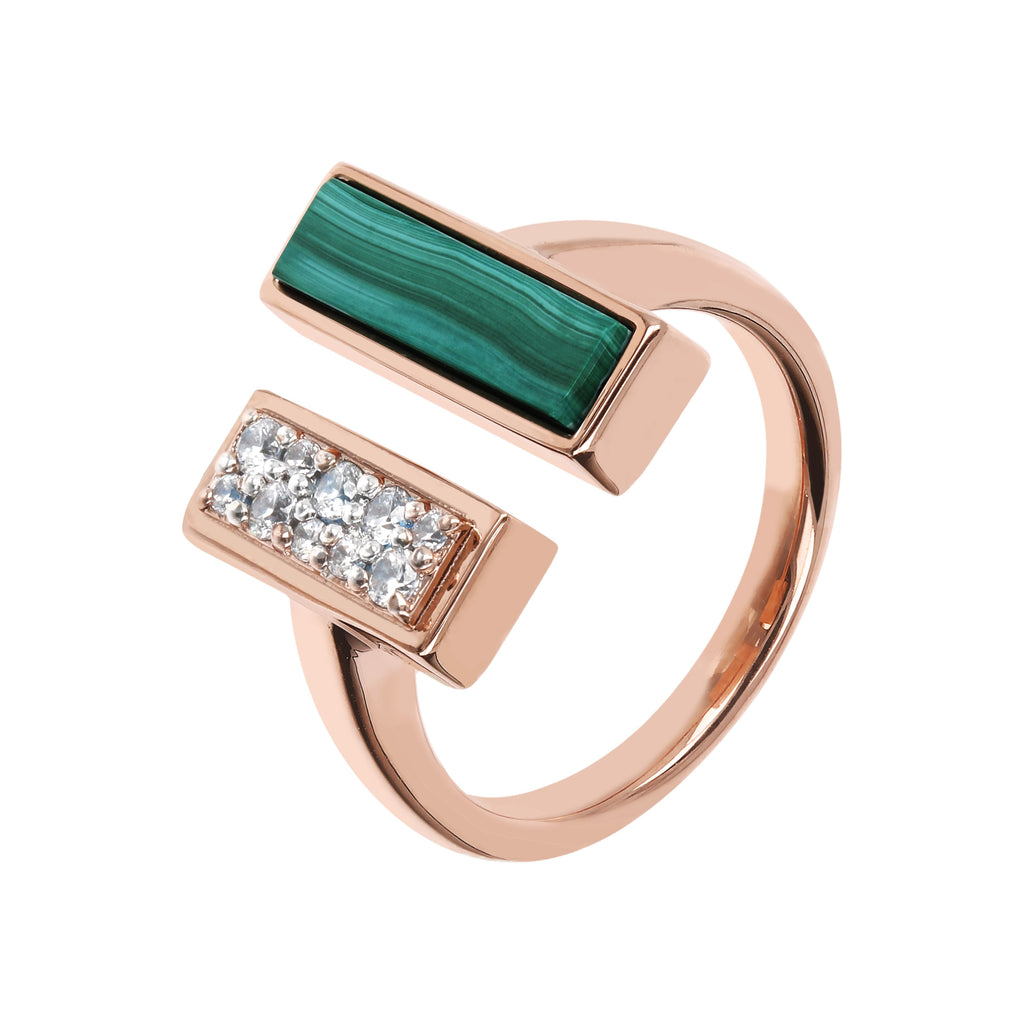 Bronzallure Cubic Zirconia and CarrÃ© Stone Ring - Penelope Kate