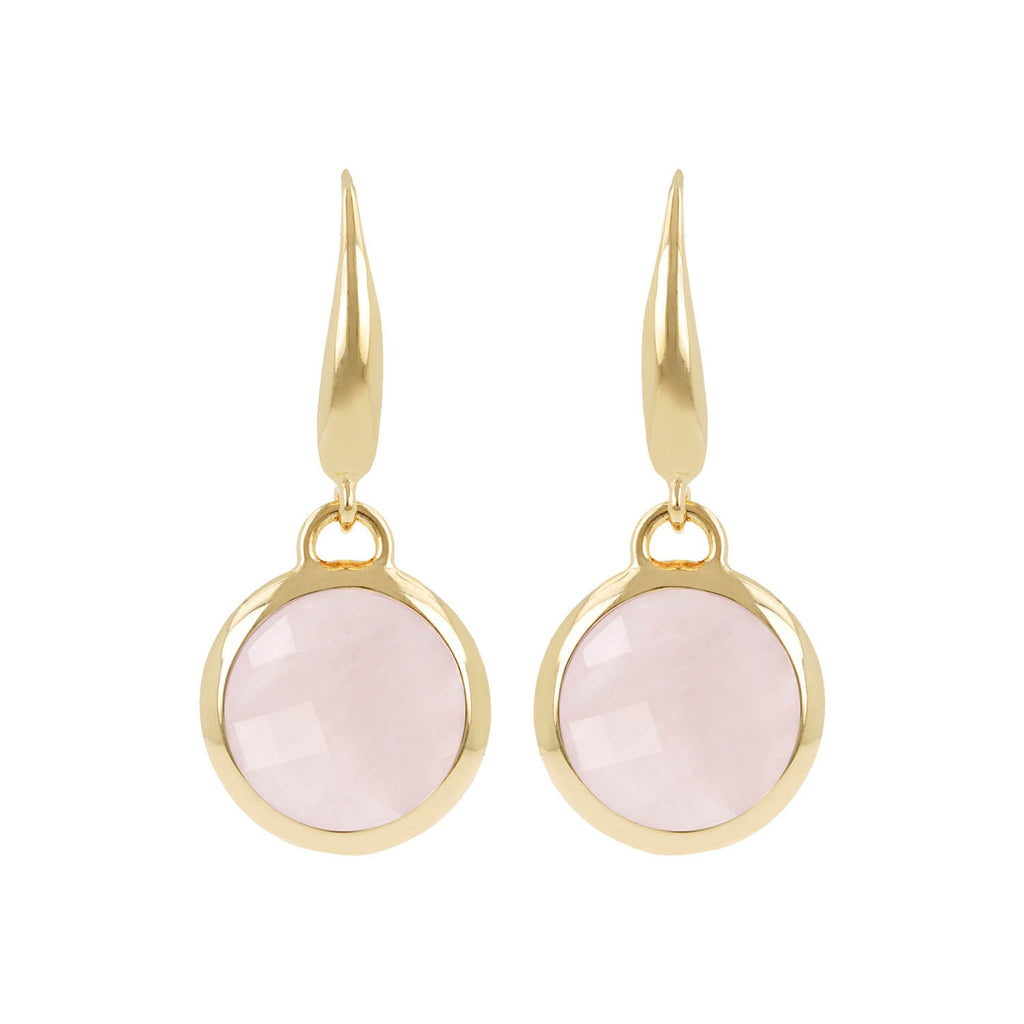 Bronzallure Golden Natural Stone Hook Earrings - Penelope Kate