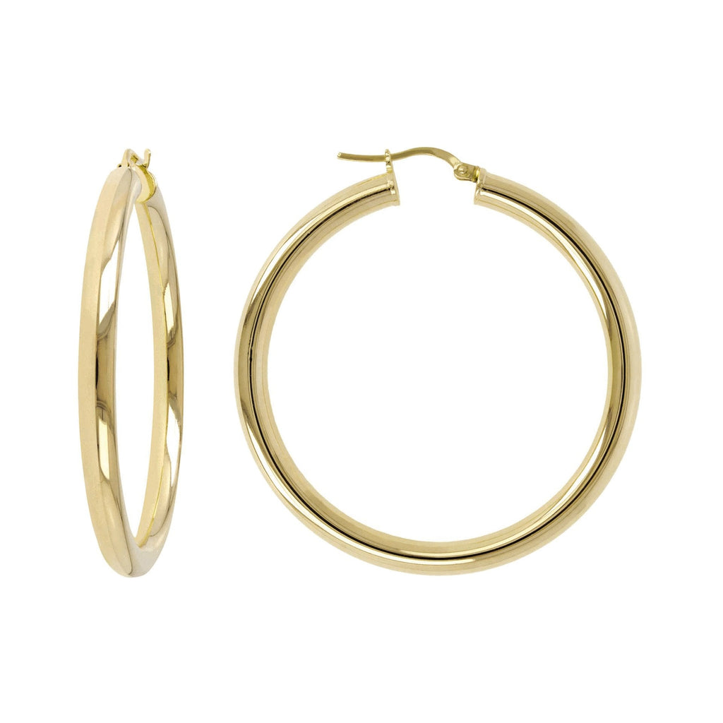 Bronzallure Medium Purezza Golden Hoop Earrings - Penelope Kate