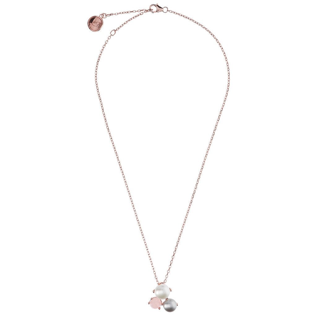 Bronzallure Pearl Small Cluster Necklace - Penelope Kate