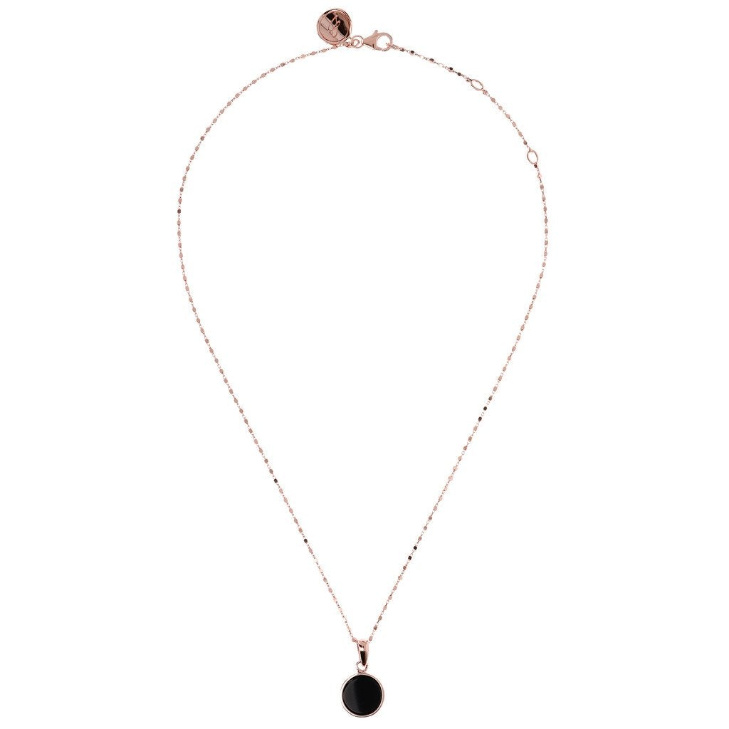 Bronzallure Small Disc Pendant Necklace - Penelope Kate