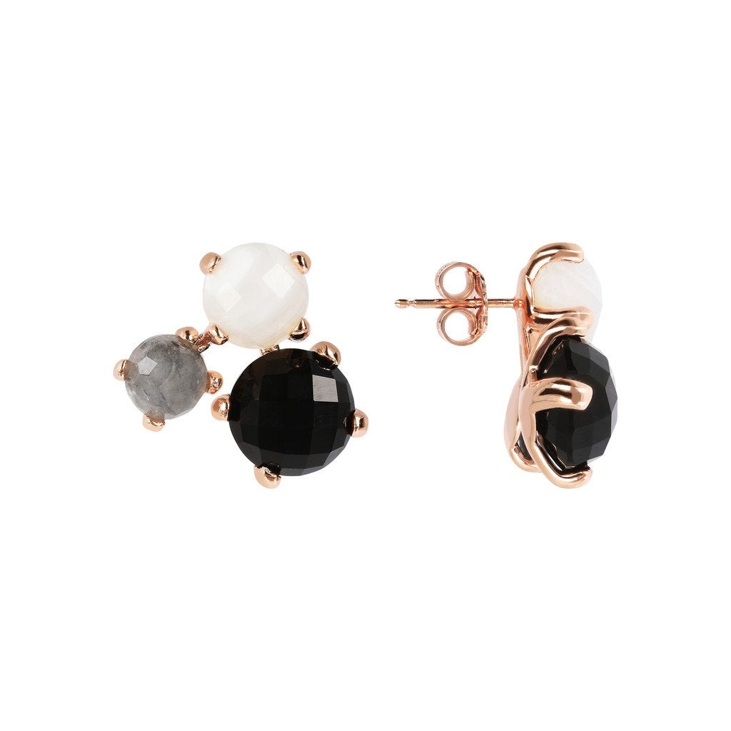 Bronzallure Trilogy Felicia Stud Earrings - Penelope Kate