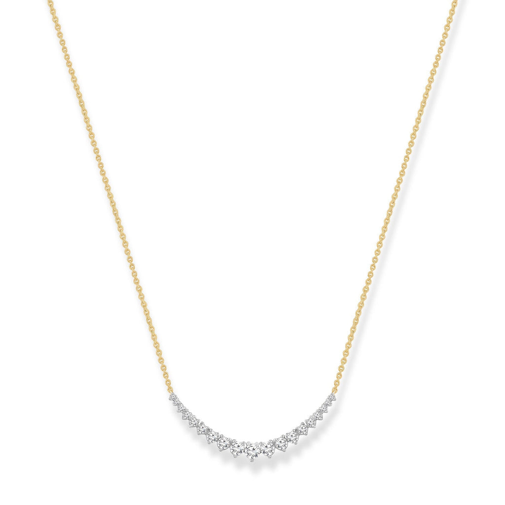 Diamond Necklace with 0.50ct Diamonds in 9K Yellow Gold - Penelope Kate