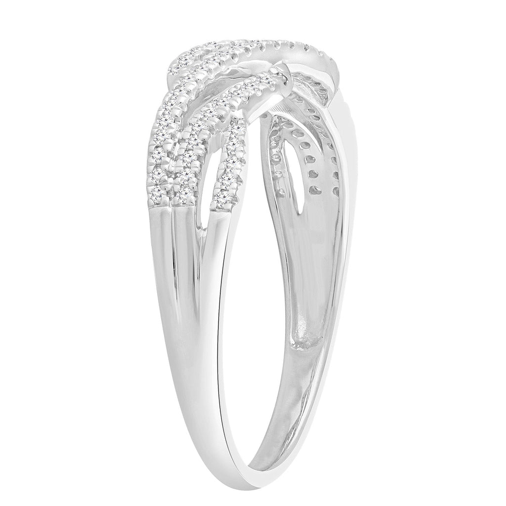 Diamond Ring with 0.20ct Diamonds in 9K White Gold - Penelope Kate