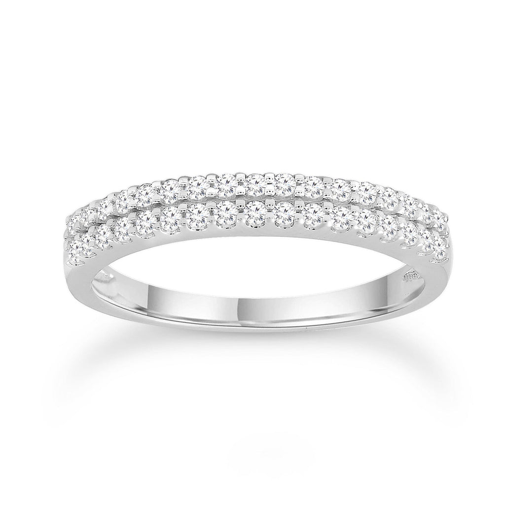 Diamond Ring with 0.25ct Diamonds in 9K White Gold - Penelope Kate