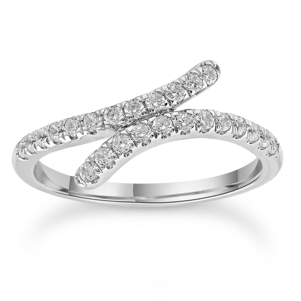 Diamond Ring with 0.30ct Diamonds in 9K White Gold - Penelope Kate