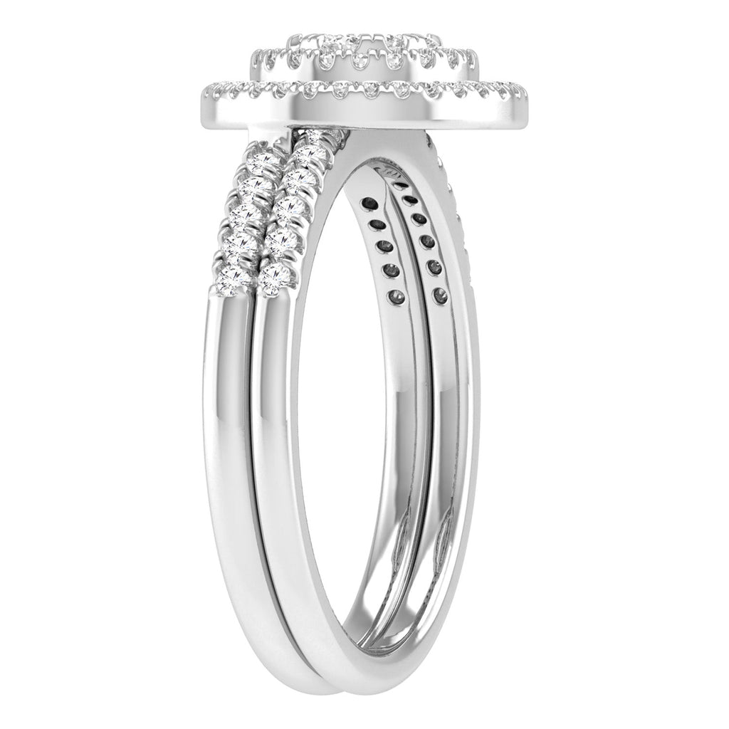 Diamond Ring with 0.50ct Diamonds in 9K White Gold - Penelope Kate