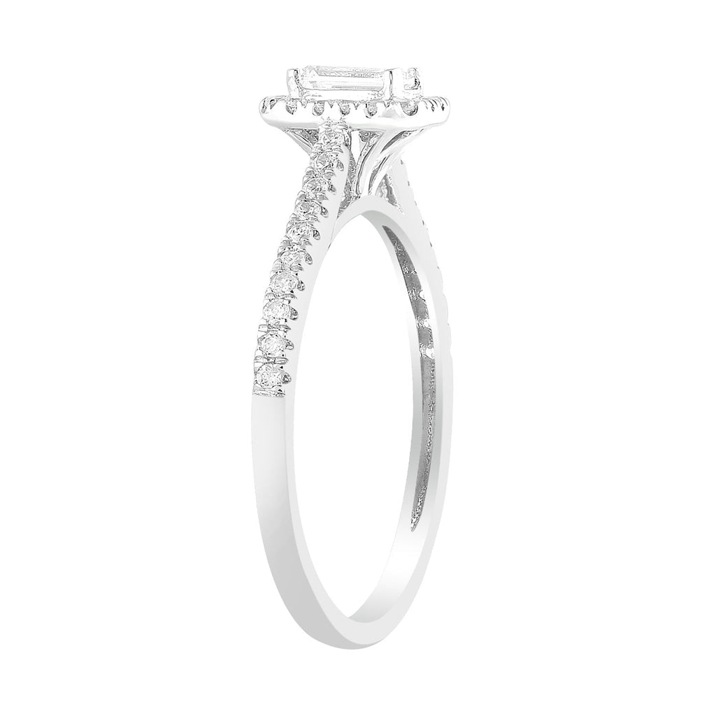 Diamond Ring with 0.50ct Diamonds in 9K White Gold - Penelope Kate