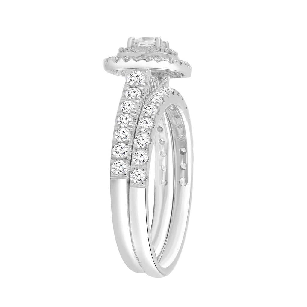 Diamond Ring with 1.00ct Diamonds in 9K White Gold - Penelope Kate