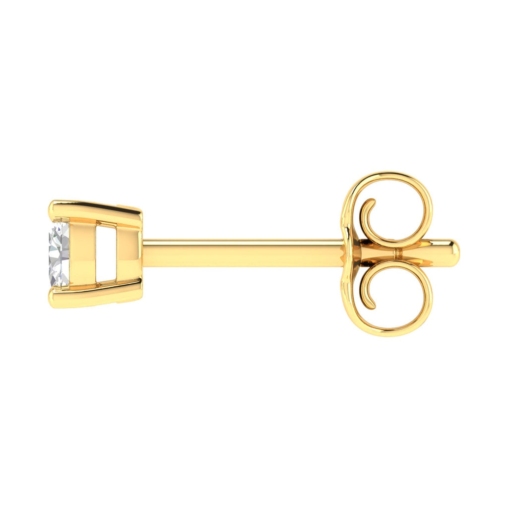 Diamond Stud Earrings with 0.25ct Diamonds in 9K Yellow Gold - Penelope Kate