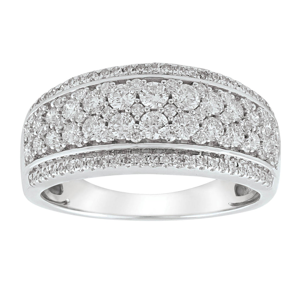 Ring with 1.00ct Diamonds in 18K White Gold - Penelope Kate