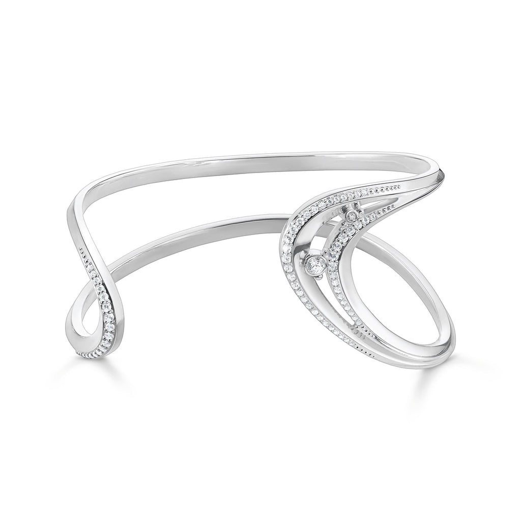 THOMAS SABO Bangle Wave with Stones - Penelope Kate