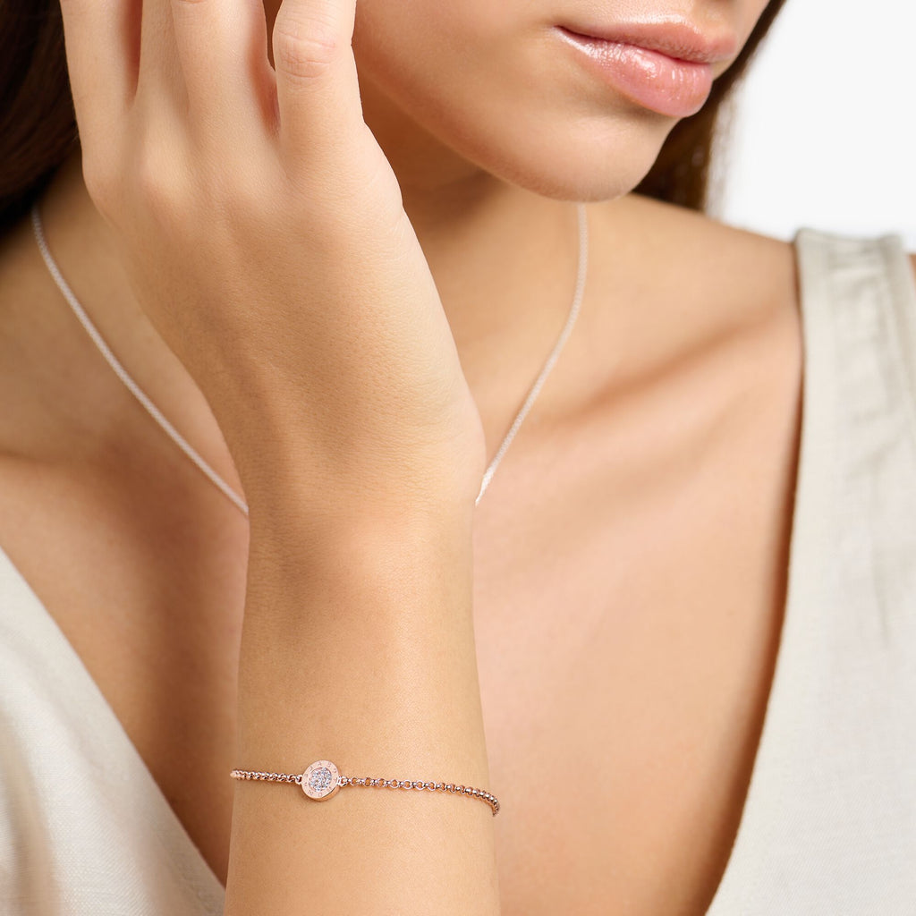 Thomas Sabo Bracelet classic pave rose gold - Penelope Kate