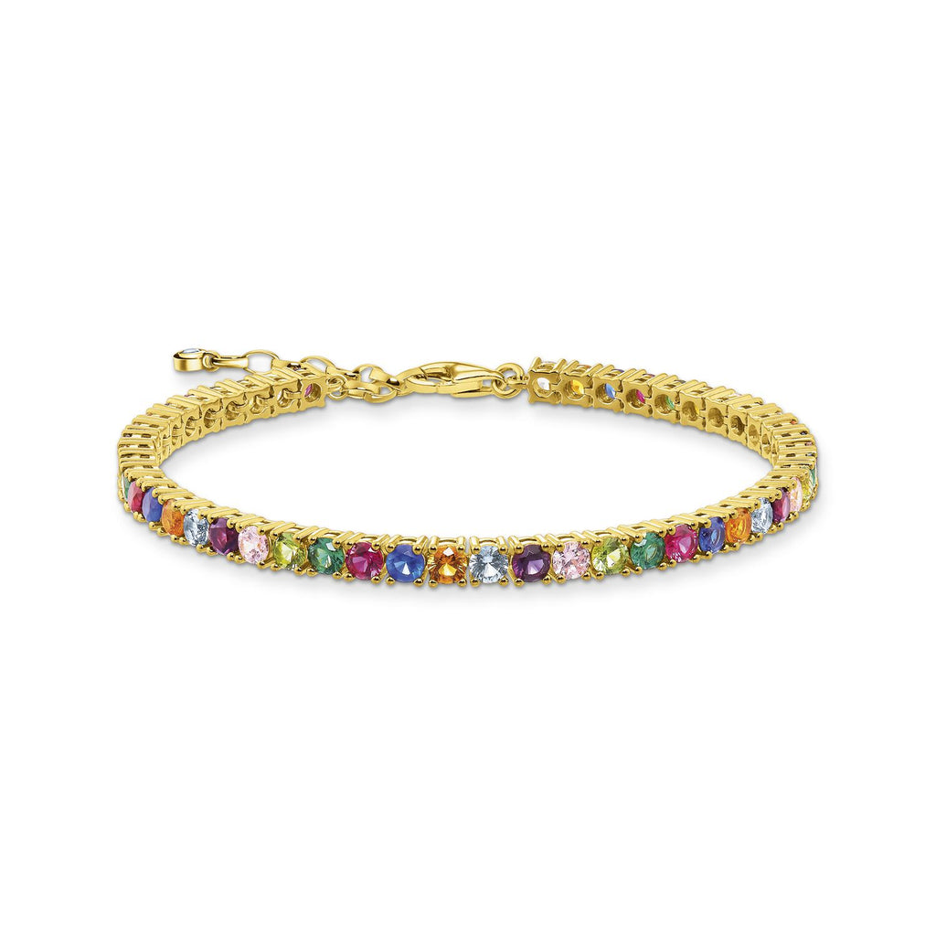 Thomas Sabo Bracelet Colourful Stones Gold - Penelope Kate