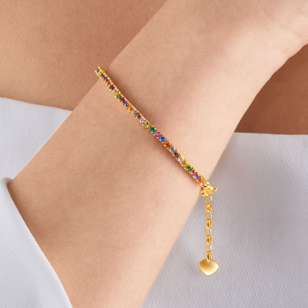 Thomas Sabo Bracelet Colourful Stones Gold - Penelope Kate