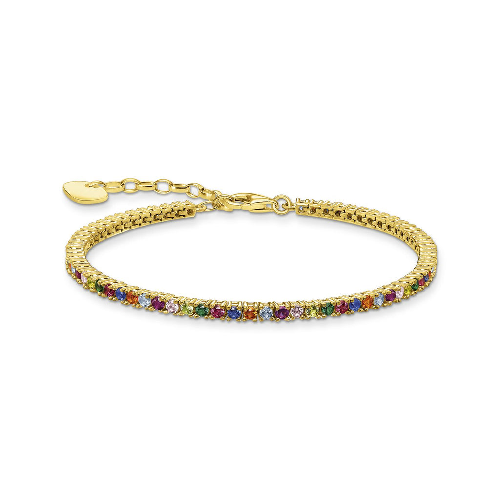 Thomas Sabo Bracelet Colourful Stones Gold - Penelope Kate