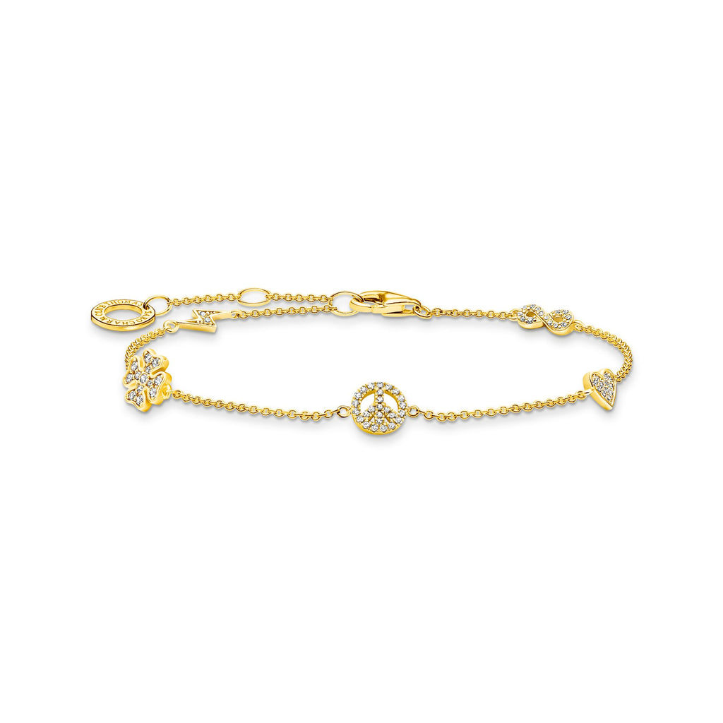 Thomas Sabo Bracelet With Symbols Gold - Penelope Kate