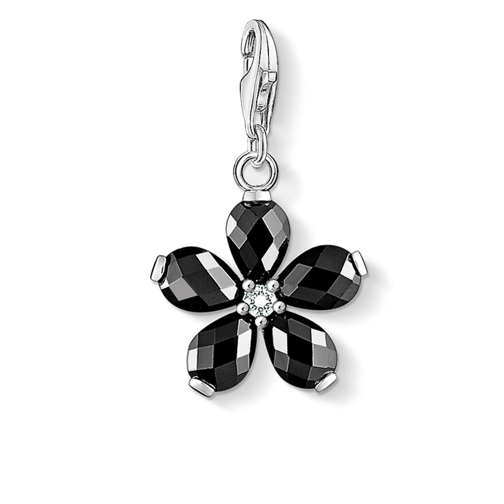 Thomas Sabo Charm Pendant Black Flower - Penelope Kate