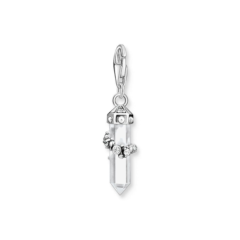 THOMAS SABO Charm pendant milky quartz silver - Penelope Kate