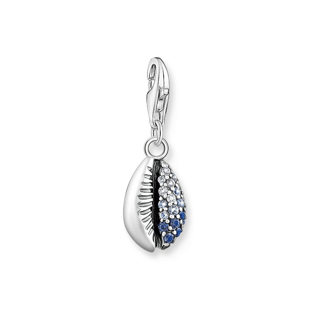 Thomas Sabo Charm pendant shell with blue stones silver - Penelope Kate