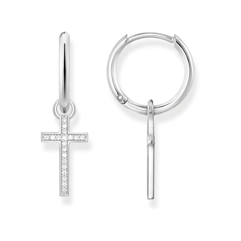 Thomas Sabo Cross Hoop Earrings - Penelope Kate