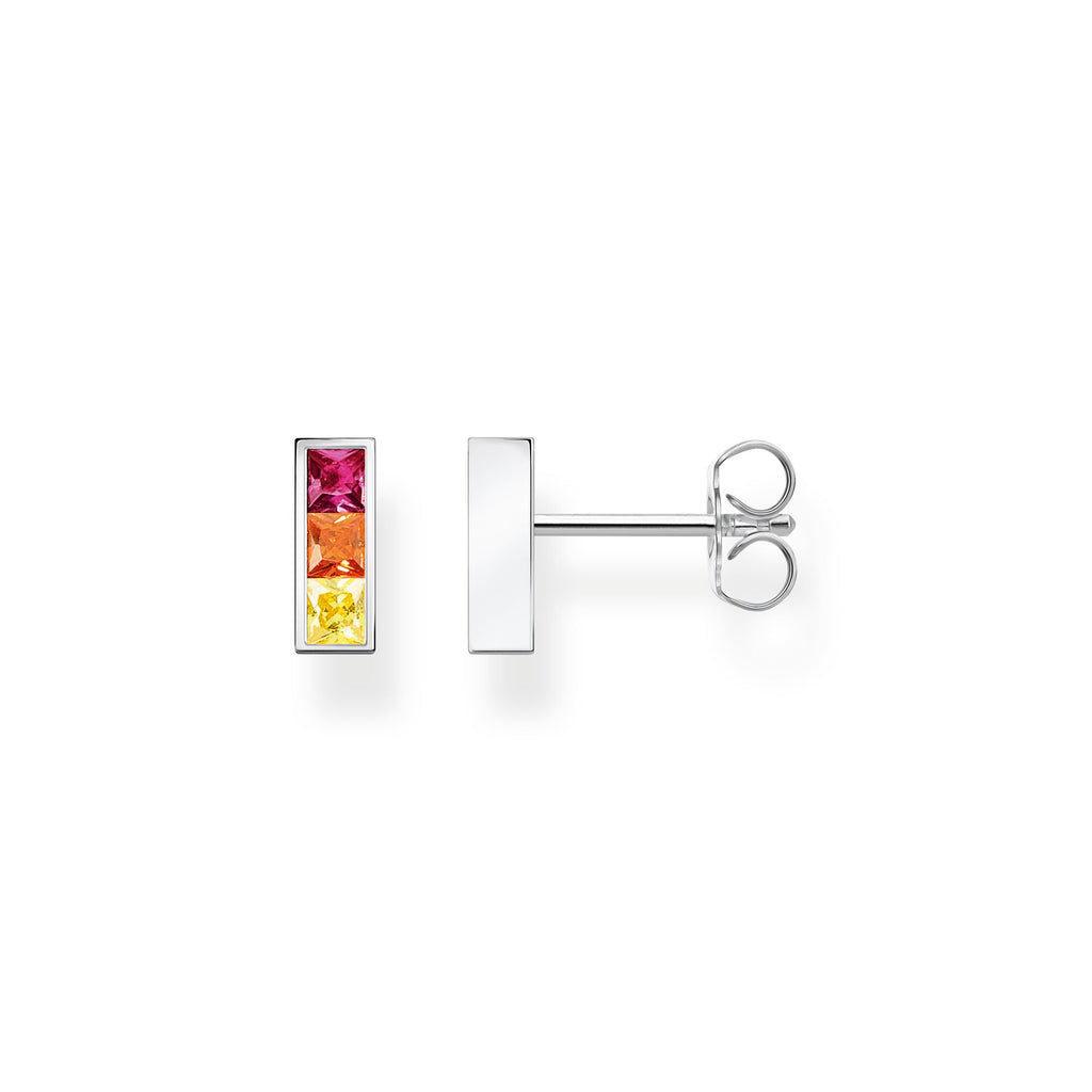 THOMAS SABO Ear studs colourful stones silver - Penelope Kate