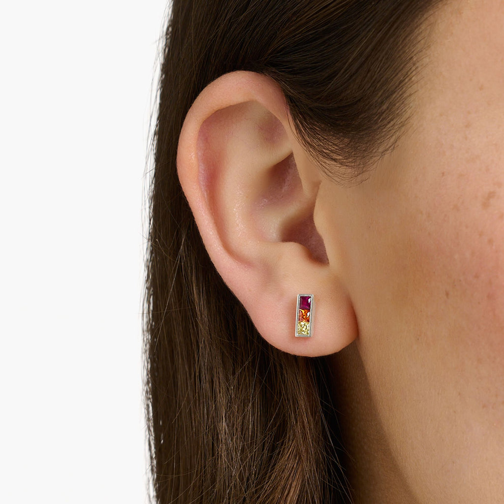 THOMAS SABO Ear studs colourful stones silver - Penelope Kate