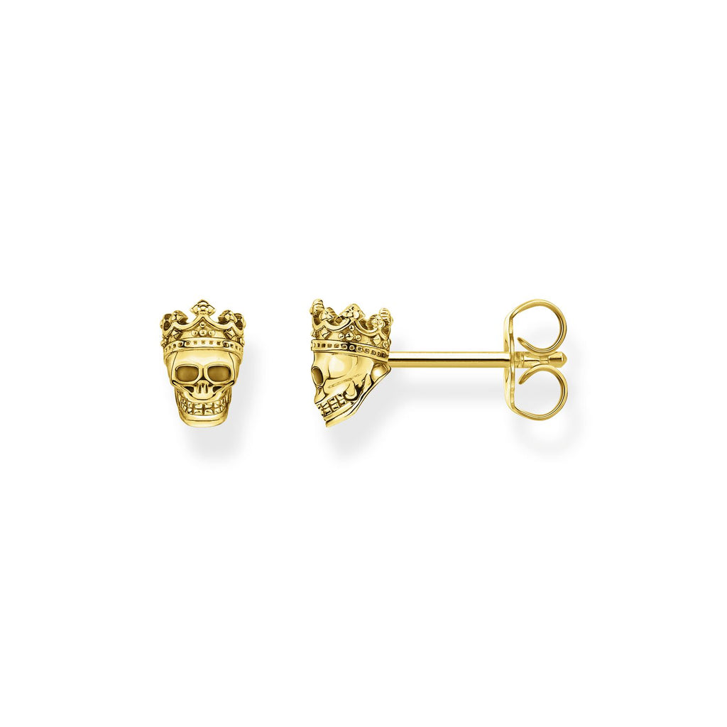 Thomas Sabo Ear Studs Skull Gold - Penelope Kate