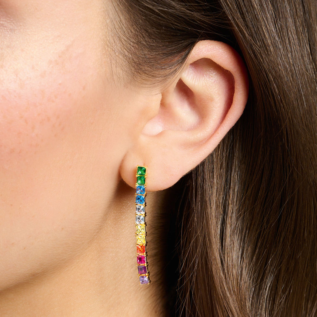 THOMAS SABO Earrings colourful stones gold - Penelope Kate