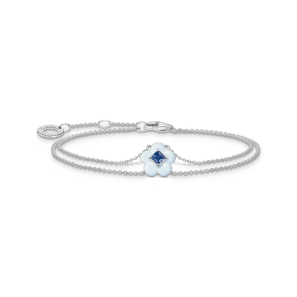 THOMAS SABO Flower With Blue Stone Bracelet - Penelope Kate