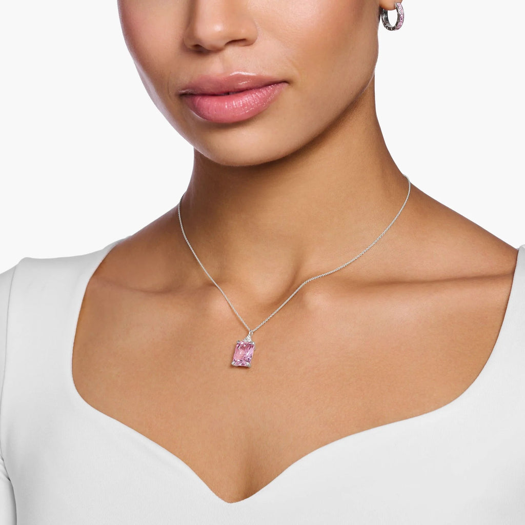 THOMAS SABO Heritage Pink Stone Necklace - Penelope Kate