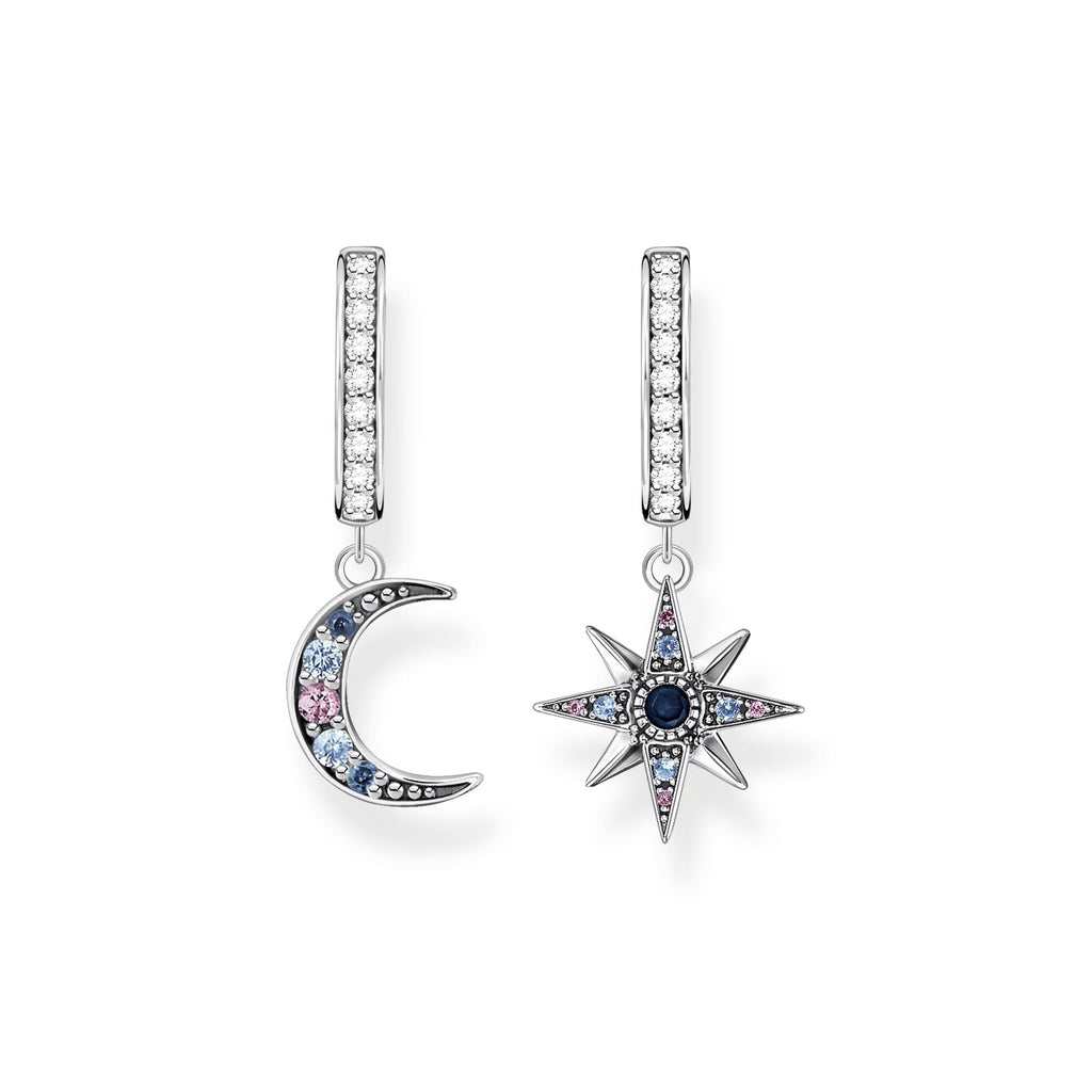 Thomas Sabo Hoop earrings royalty star & moon - Penelope Kate