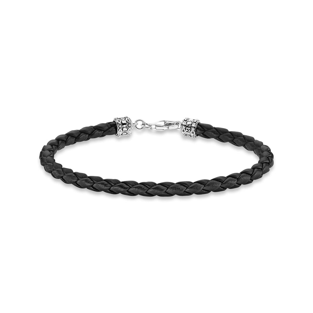 Thomas Sabo Leather Bracelet Black - Penelope Kate