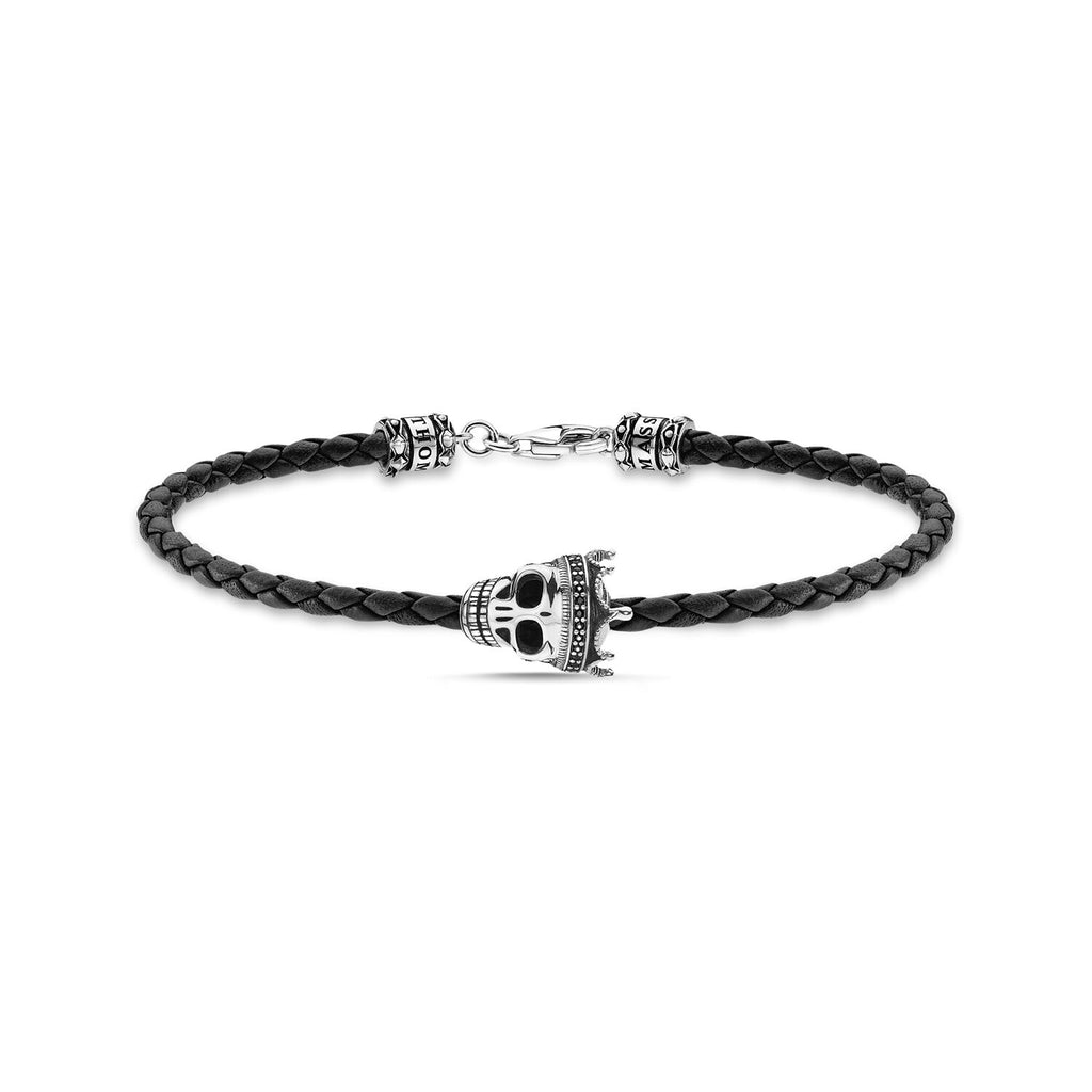 Thomas Sabo Leather Bracelet Skull - Penelope Kate