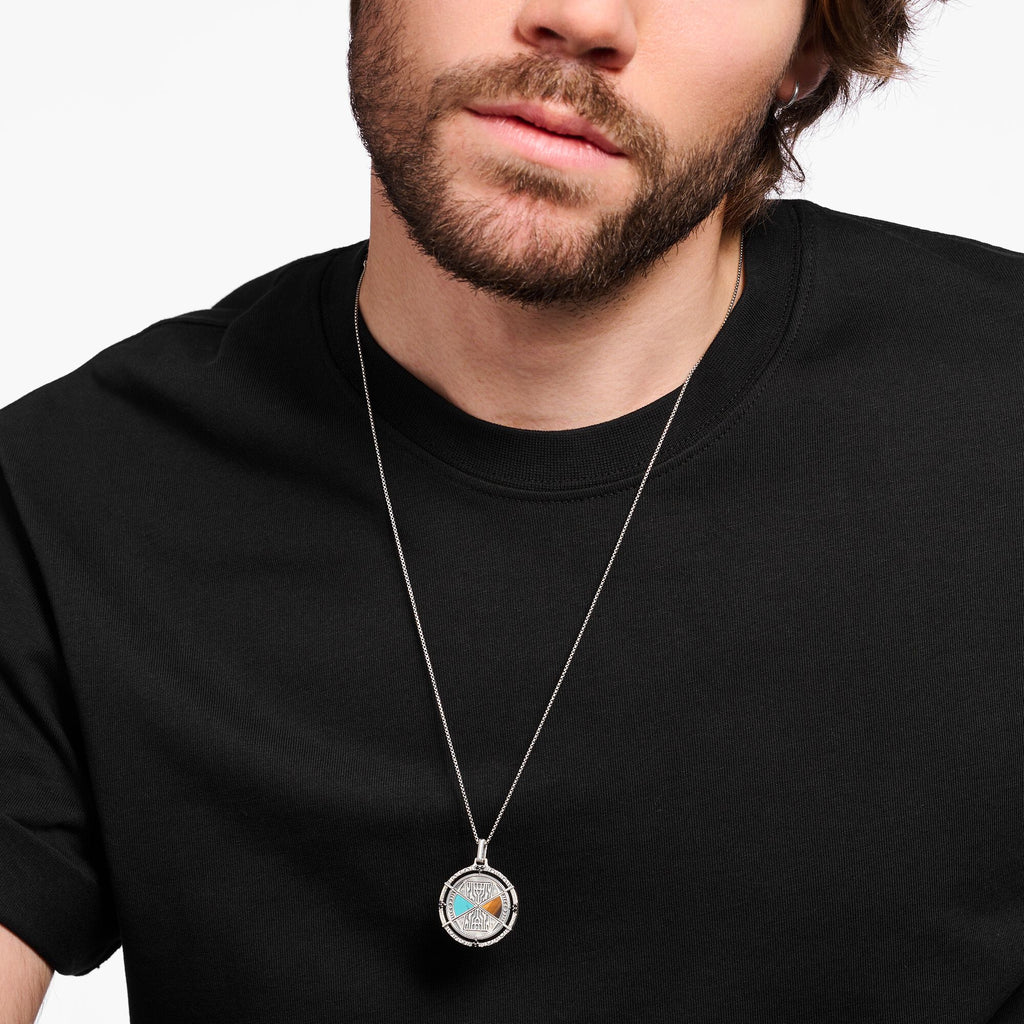 THOMAS SABO Lucky Charm Turquoise And Tiger's Eye Pendant - Penelope Kate