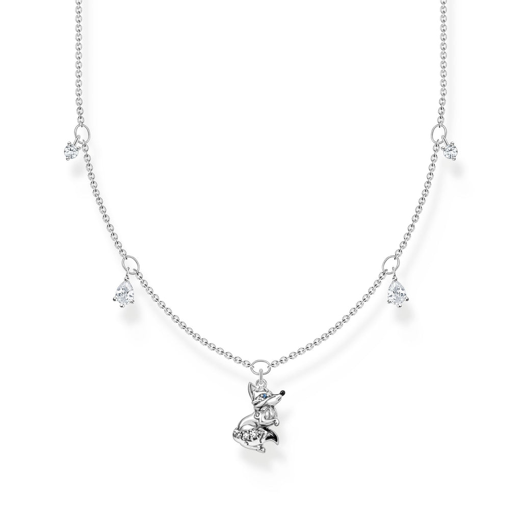 THOMAS SABO Necklace fox with white stones silver - Penelope Kate