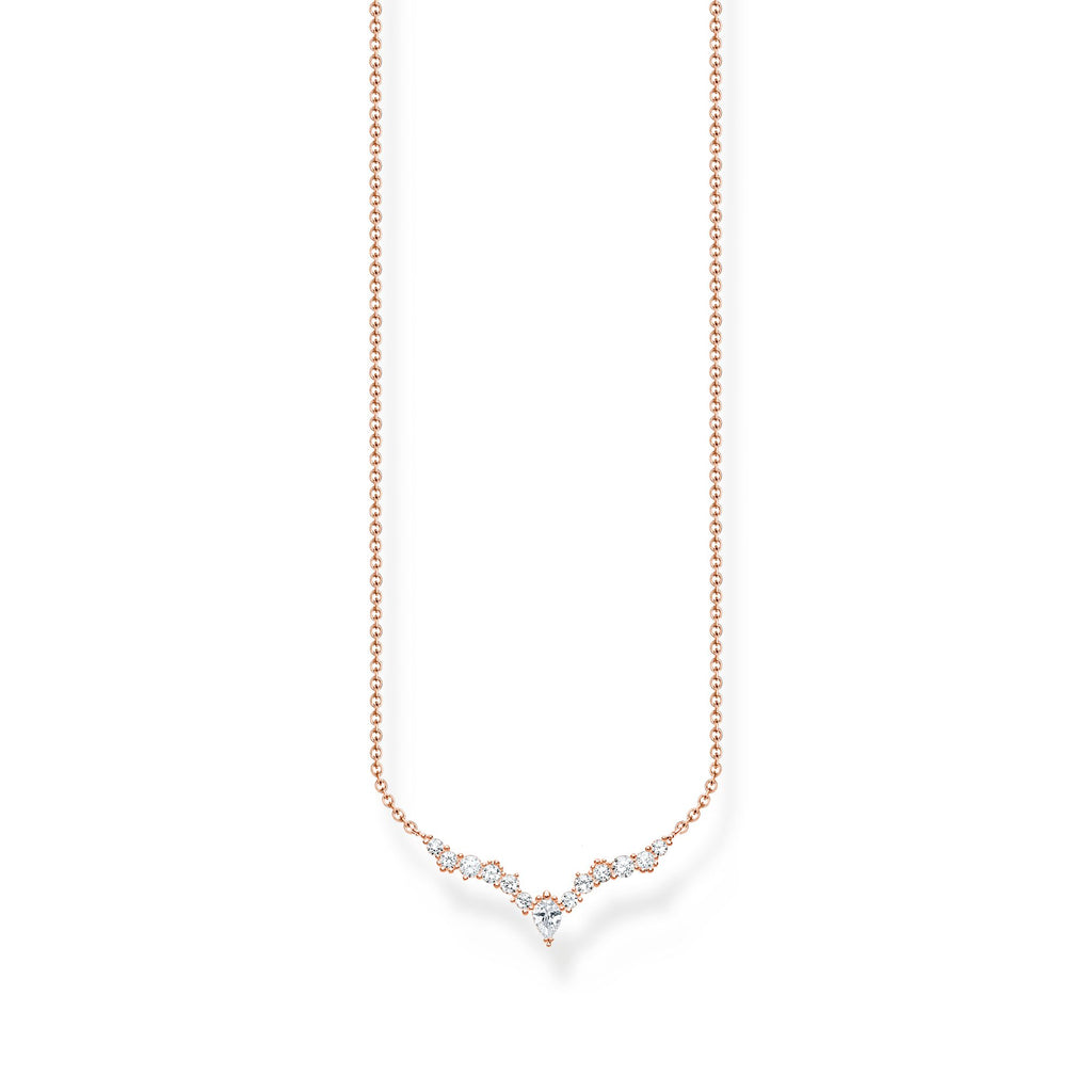 THOMAS SABO Necklace ice crystals rose gold - Penelope Kate