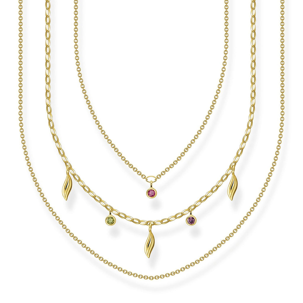 Thomas Sabo Necklace Leaves Gold - Penelope Kate