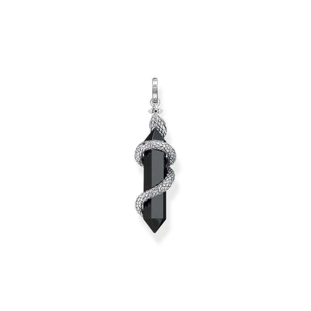 THOMAS SABO Pendant blackened onyx with snake - Penelope Kate