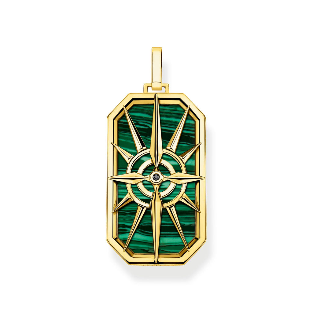 THOMAS SABO Pendant compass star green - Penelope Kate