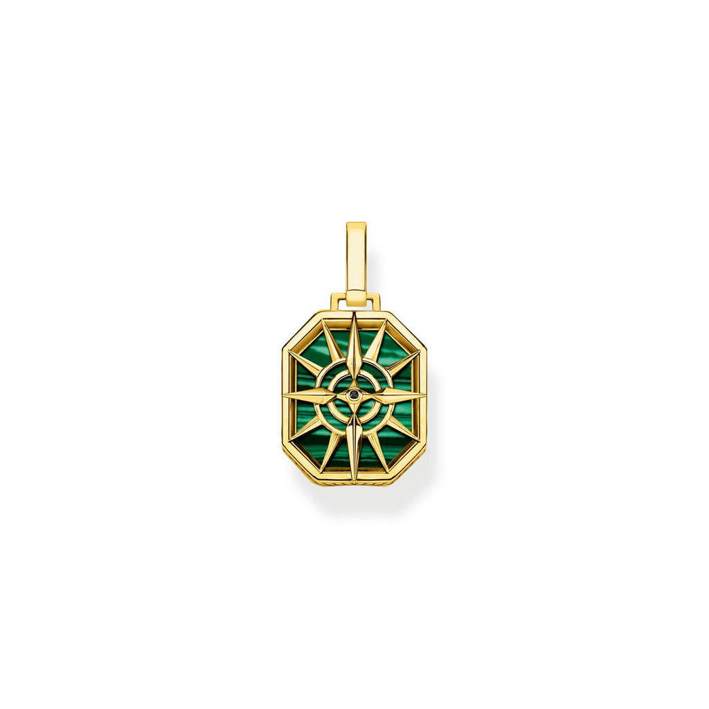 THOMAS SABO Pendant compass star green - Penelope Kate