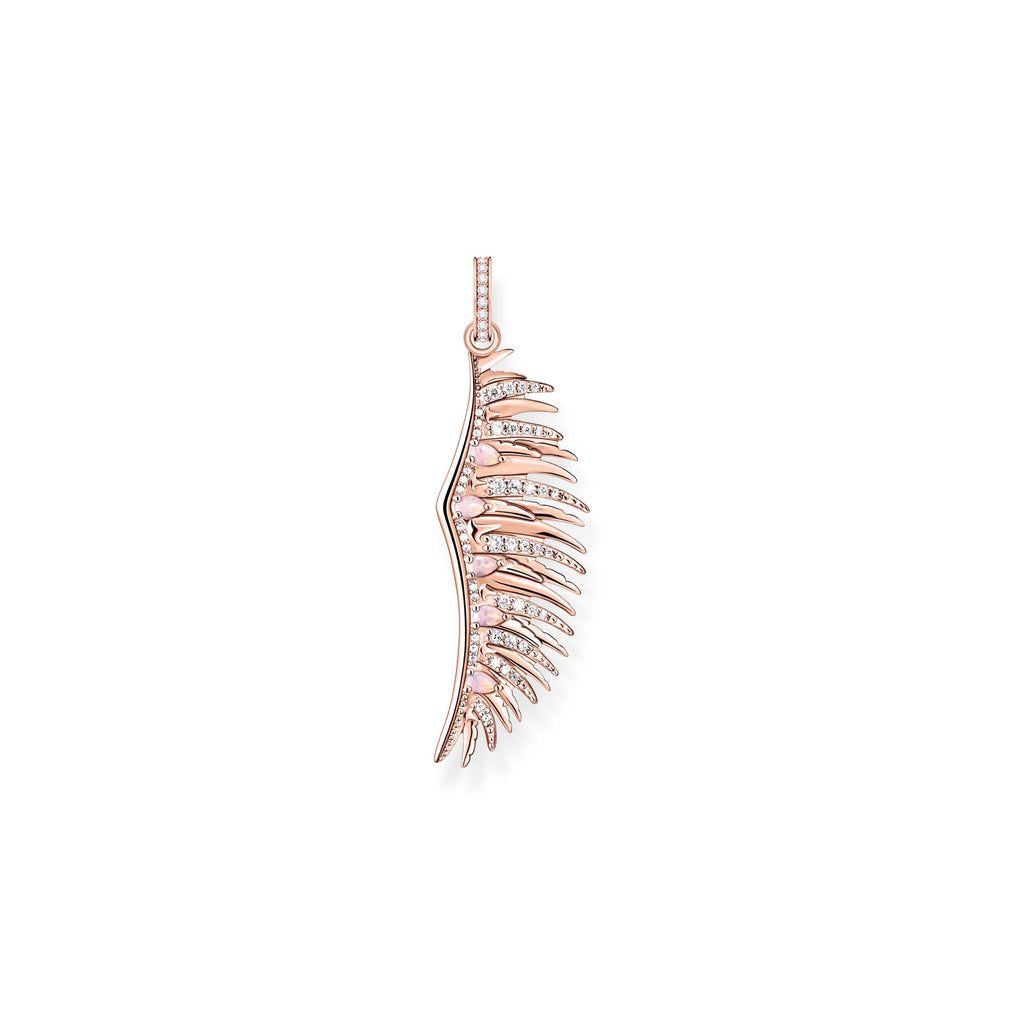 THOMAS SABO Pendant phoenix wing with pink stones rose gold - Penelope Kate